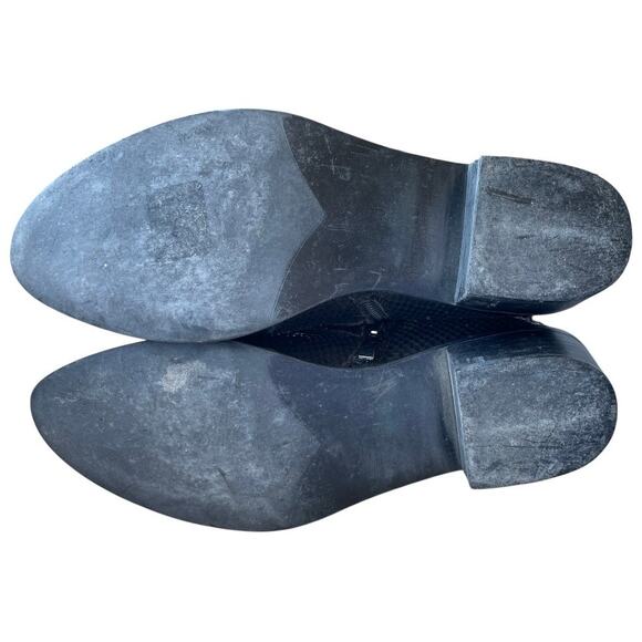 Alma en Pena Black Leather Buckle Ankle Boots Studded Style (EU 40 / US 9.5) - Picture 11 of 12